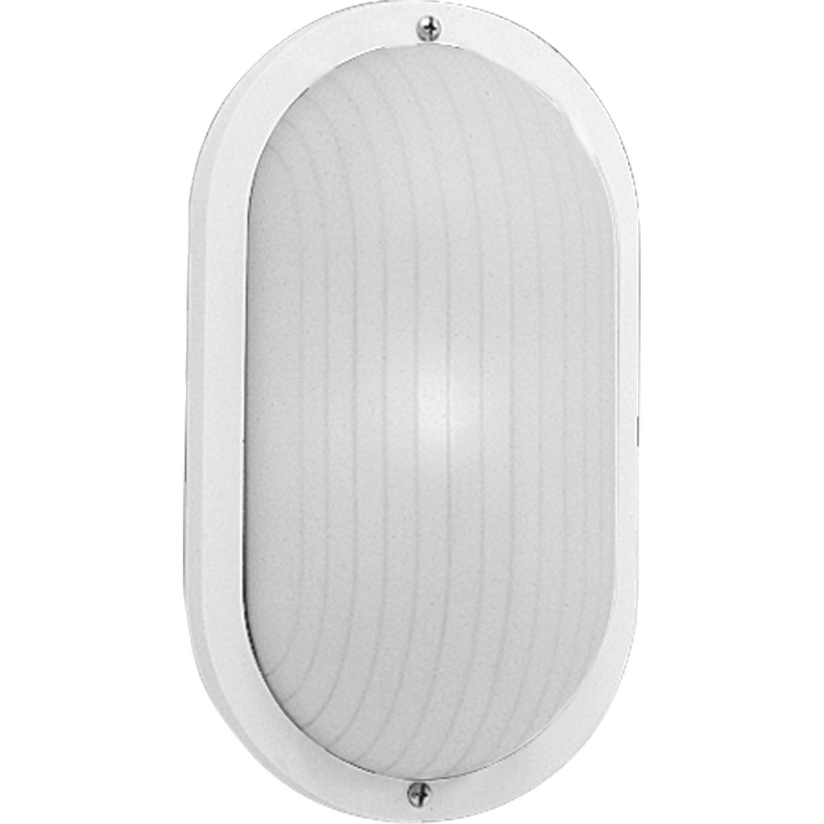 One-Light 10 in Wall or Ceiling Mount Bulkhead. Polycarbonate light for indoor and outdoor areas. Colors will not fade and parts will not corrode. UV stabilized. UL listed for wet locations. Wall mount only. White finish.