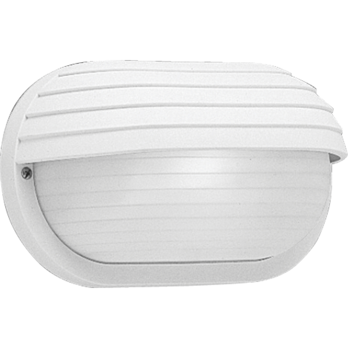 One-Light 10-1/2 in Wall or Ceiling Mount Bulkhead. Polycarbonate light for indoor and outdoor areas. Colors will not fade and parts will not corrode. UV stabilized. UL listed for wet locations. Wall mount only. White finish.