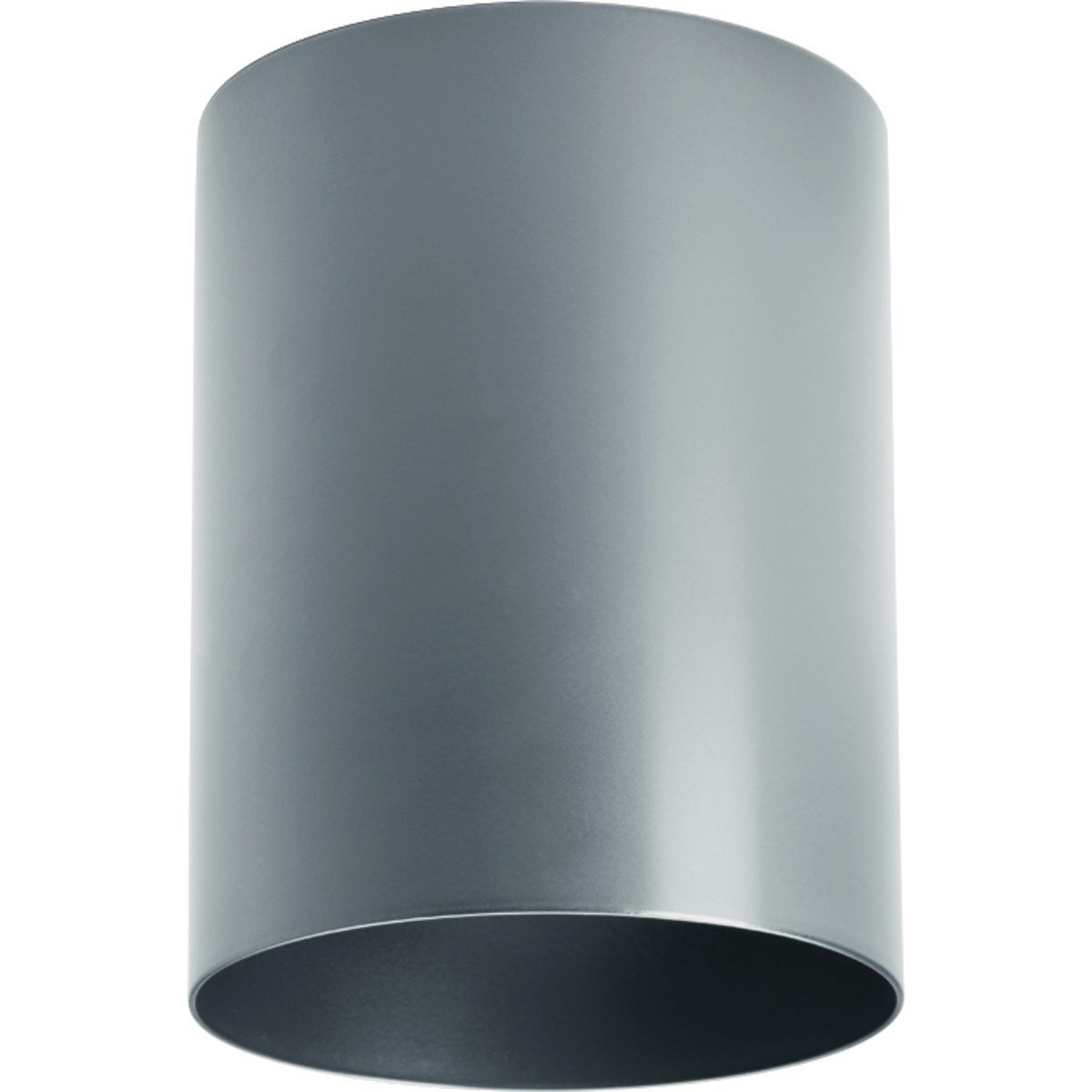 5 in flush mount cylinder in Metallic Gray. This outdoor ceiling mount is ideal for a wide variety of interior and exterior applications including residential and commercial.. The Cylinders feature a 120V alternating current source and eliminates the need for a traditional LED driver. This modular approach results in an encapsulated luminaire that unites performance, cost and safety benefits.