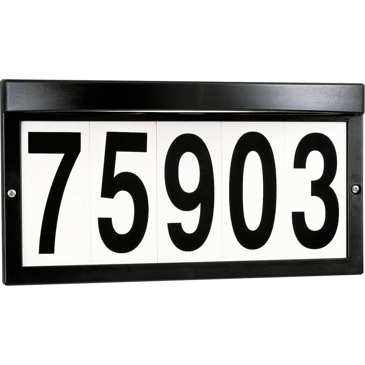 The address light has a long lamp life (50,000 hrs) and weather resistance, high-grade polypropylene construction. Stainless steel mounting hardware and bulbs included. Complies with municipal codes that require illuminated house numbers. Please order P5969-01 16v transformer separately. Numbers not included - order separately (P5970).