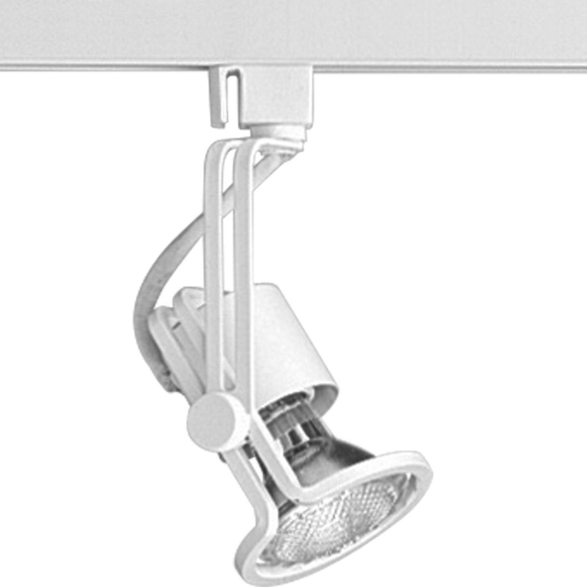 White free form Alpha Trak track head with 360 degree horizontal rotation and 90 degree vertical rotation. Heads can be easily repositioned on the track to provide lighting in different areas of the room. Excellent for both residential and retail locations. Use one 75W PAR 16 bulb.