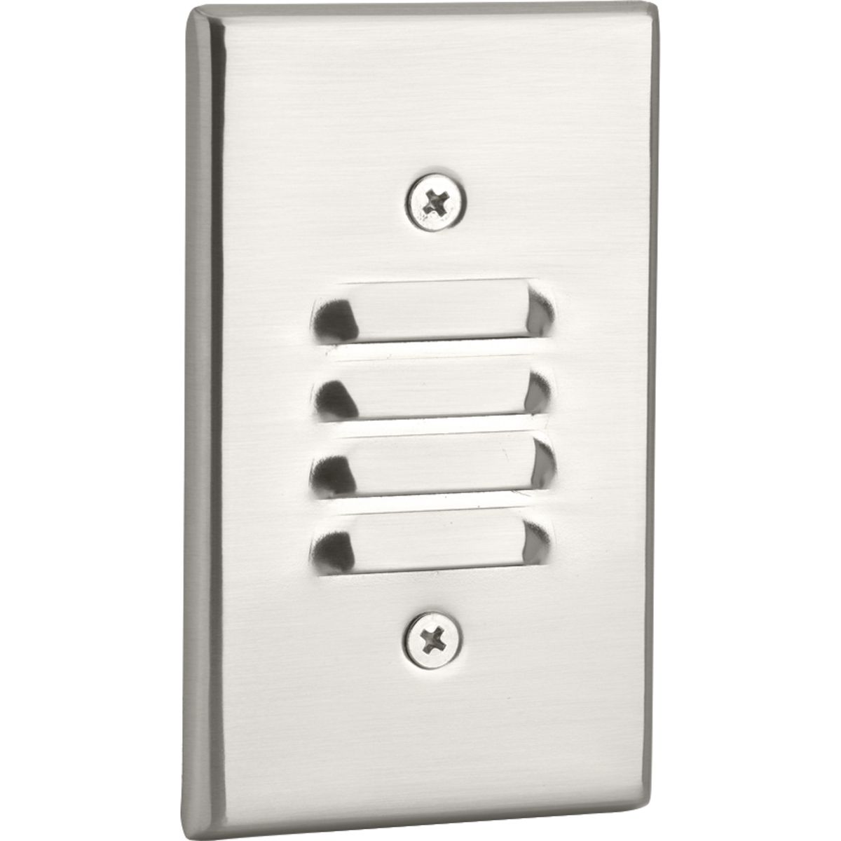 The LED Mini Step Light is ideal for a wide variety of interior applications including residential and commercial. The Step Lights feature a 120V alternating current source and eliminates the need for a traditional LED driver. This modular approach results in an encapsulated luminaire that unites performance, cost, and safety benefits. Brushed Nickel finish.