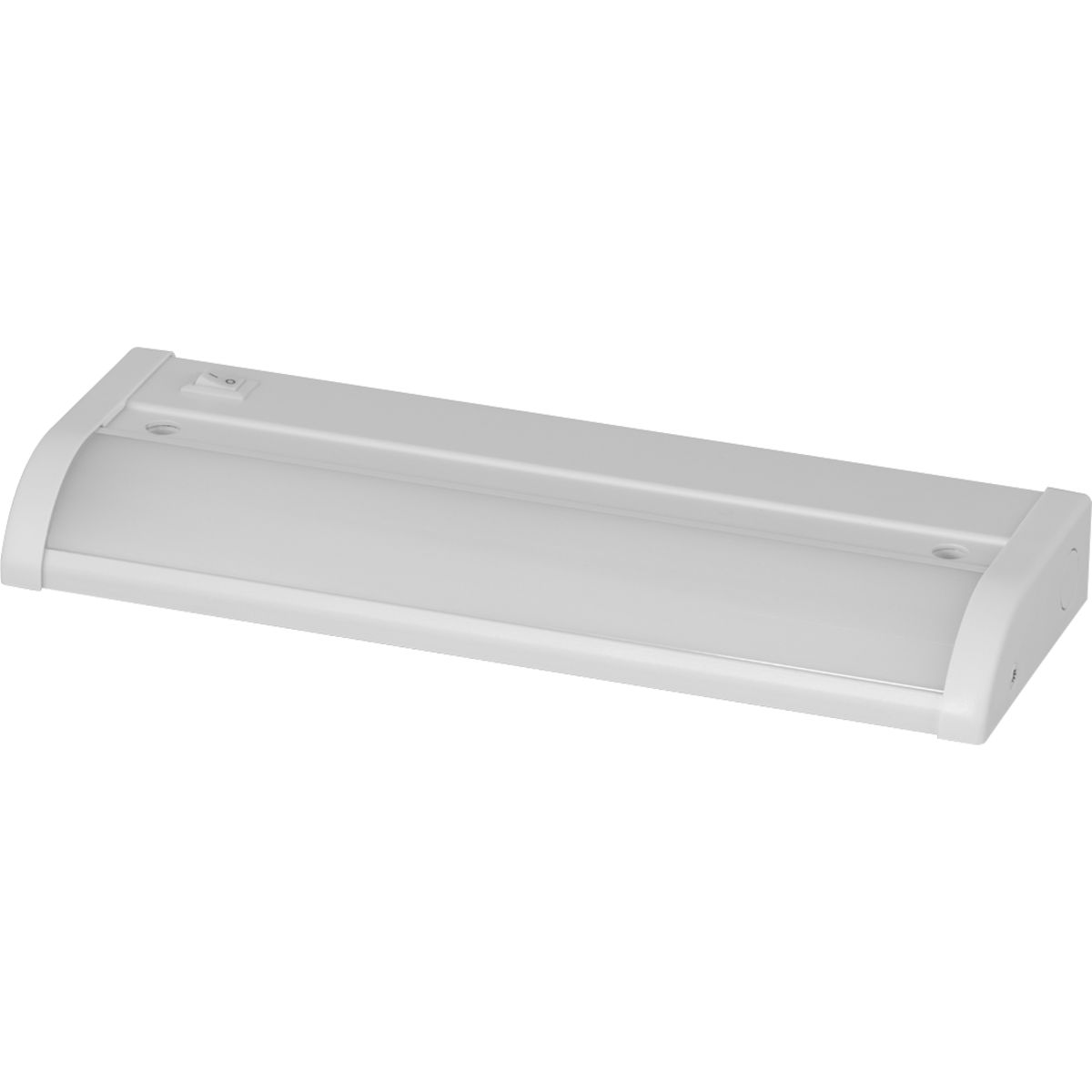 The HIDE-A-LITE V 9 in linear undercabinet fixture provides the ideal solution for residential and light commercial applications. Extruded aluminum construction featuring a lens design to optimizes light distribution to ensure proper illumination. The HIDE-A-LITE V series utilizes a simple mounting method, and direct wiring, for a hassle free installation. Energy efficient and functional lighting, which can be dimmed down to 10 percent with many Forward Phase Triac and Electronic Low Voltage ELV dimmers. 9 in linear undercabinet fixture. White powder coat finish.