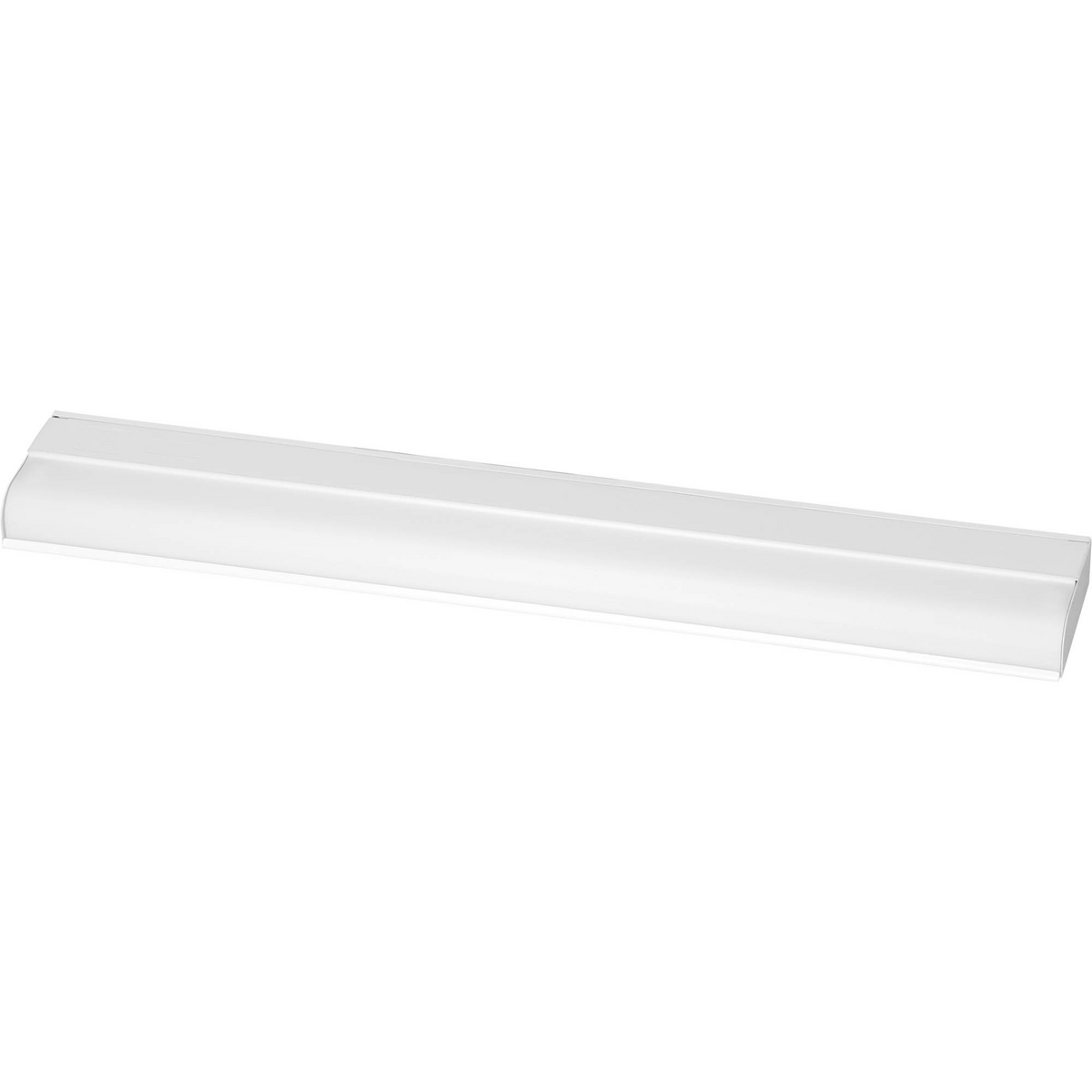 21 in CFL undercabinet fixture. Mount easily under cabinets and shelves, over a desk, in kitchens or any work area. All have a white acrylic diffuser and white baked enamel housing. 120V NPF electronic ballast. T-5 bulb.