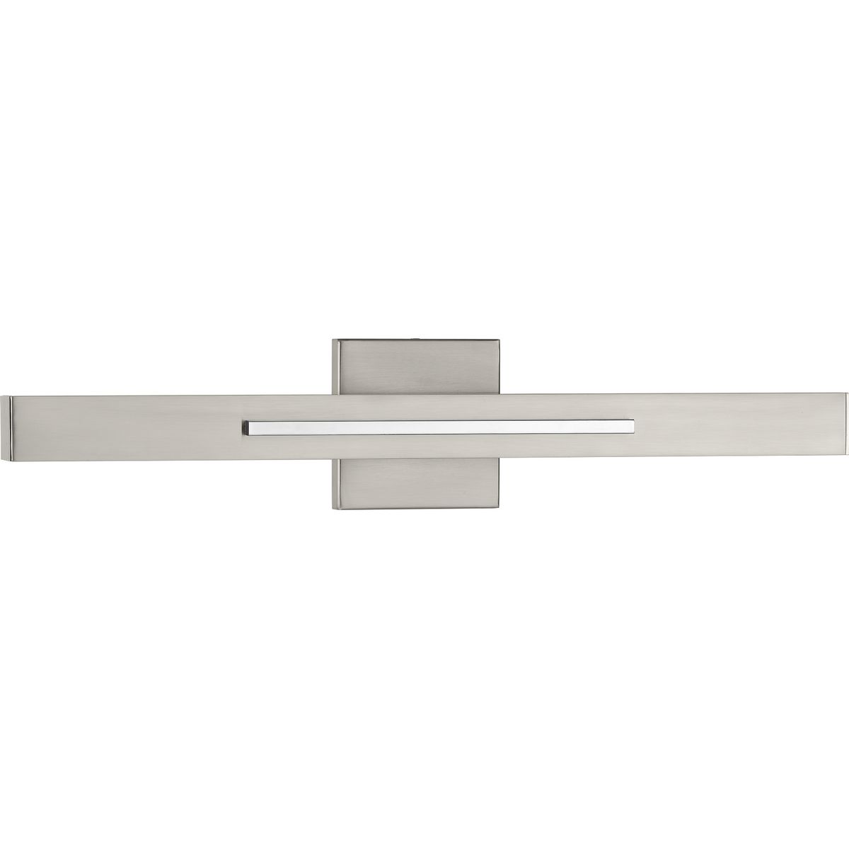 Planck LED wall fixtures use indirect illumination to provide a dramatic architectural feature to any space. A brushed metal beam sports a sleek chrome accent to add visual interest to the minimalist form. Suitable for residential or commercial applications, can be installed vertically or horizontally.