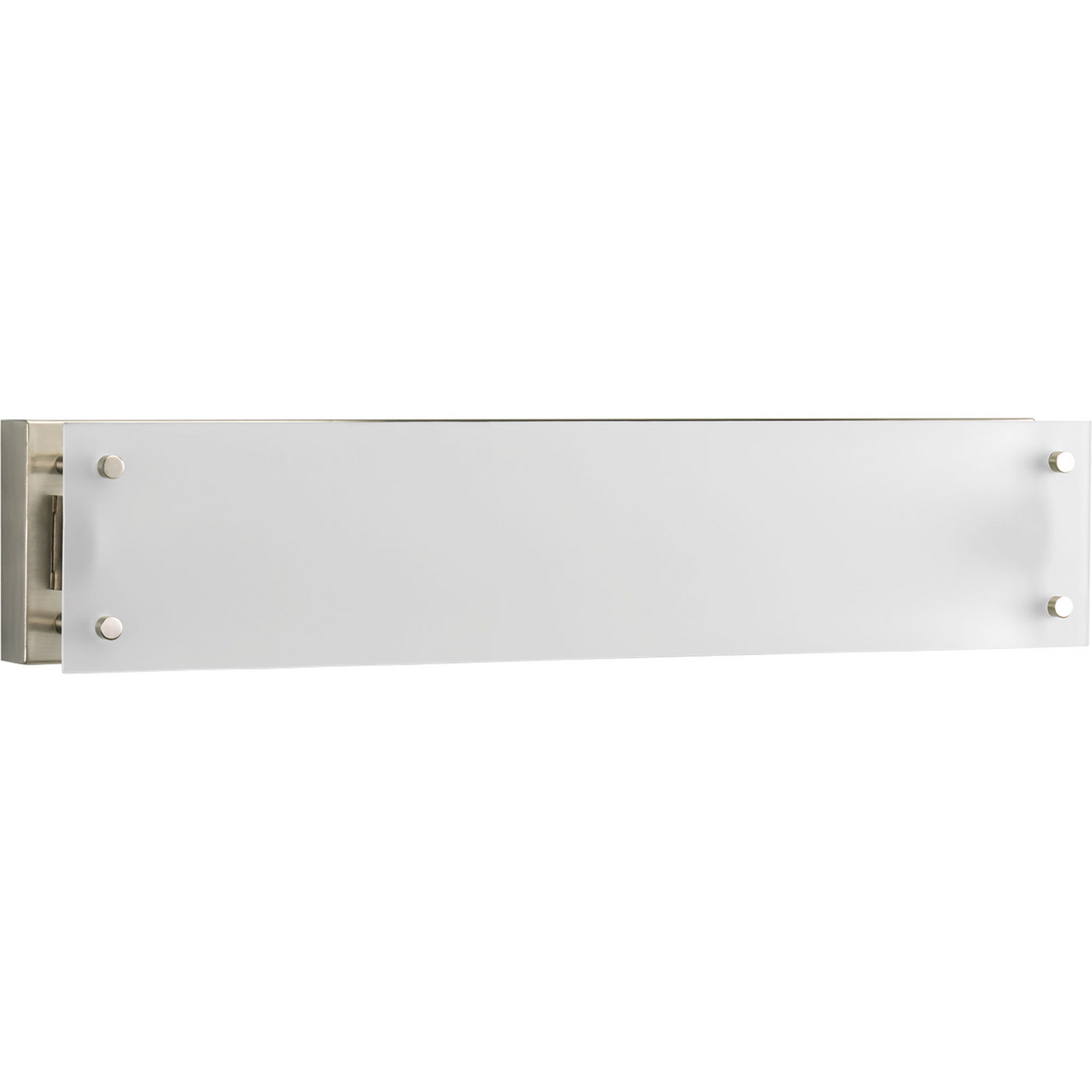 24 in Linear fluorescent Flat Glass Bath Fixture featuring a simple metal frame with an etched glass diffuser. This fixture uses long-life electronic ballast for superior performance and reliability. Damp location listed and California Title-24 compliant.