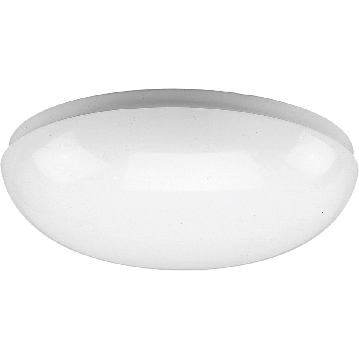 One-light 11 in close to ceiling with white contoured acrylic clouds that float off the ceiling. Wall or ceiling mount.