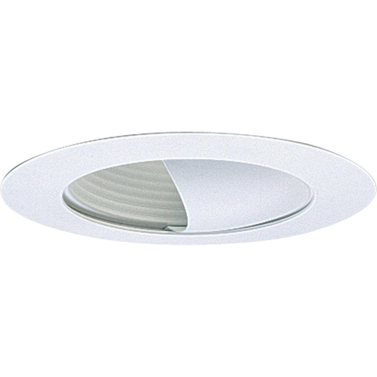 6 in Wall Washer in White finish and bright white powdered painted metal flange. 7-3/4 in outside diameter.