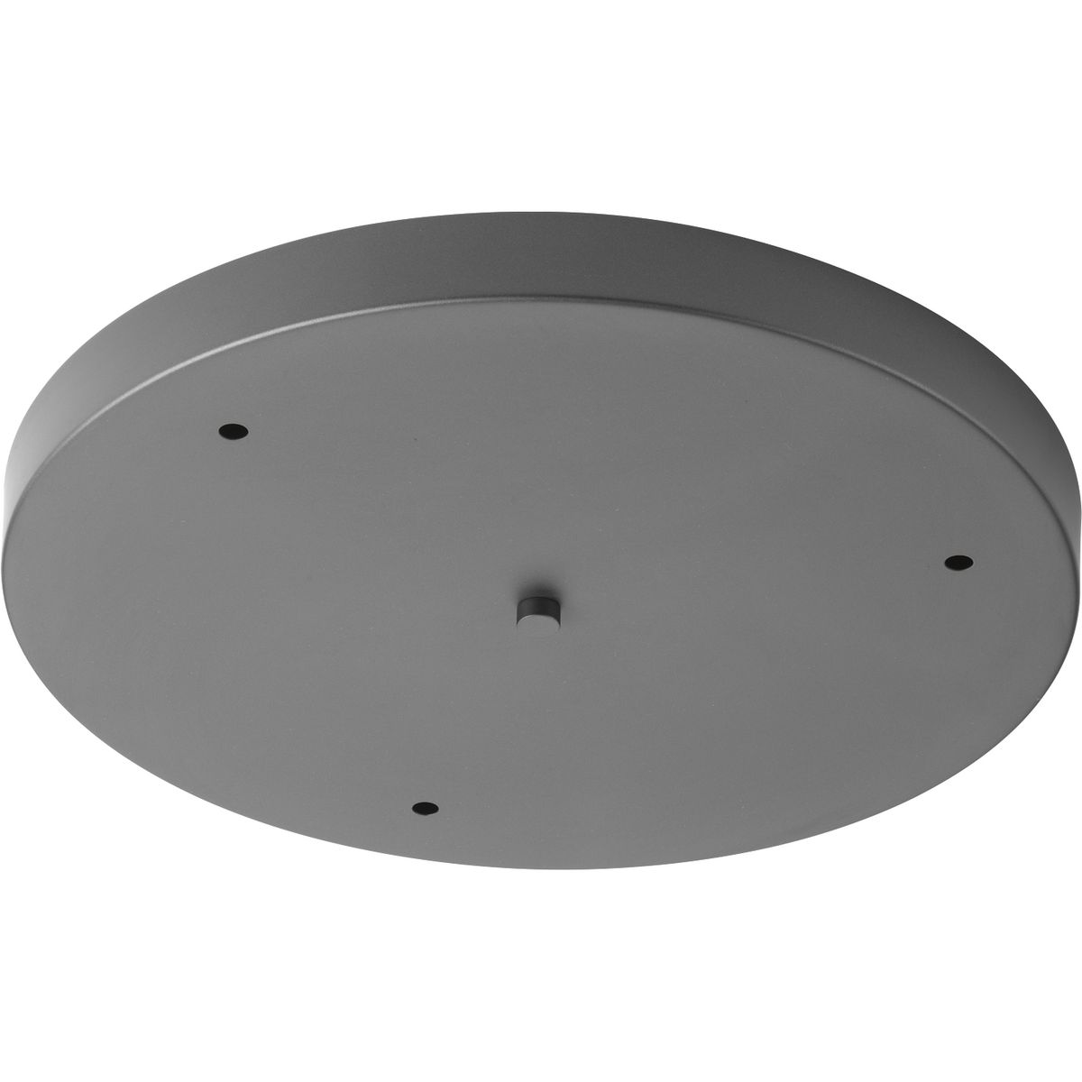 Progress Lighting's canopy accessory offers a convenient way to mount groupings of pendants. This round pendant accessory allows for the hanging of 3 pendants off of one outlet box. Pendants can be hung straight or staggered. The maximum pendant width for three pendants is 9-1/2 in each.