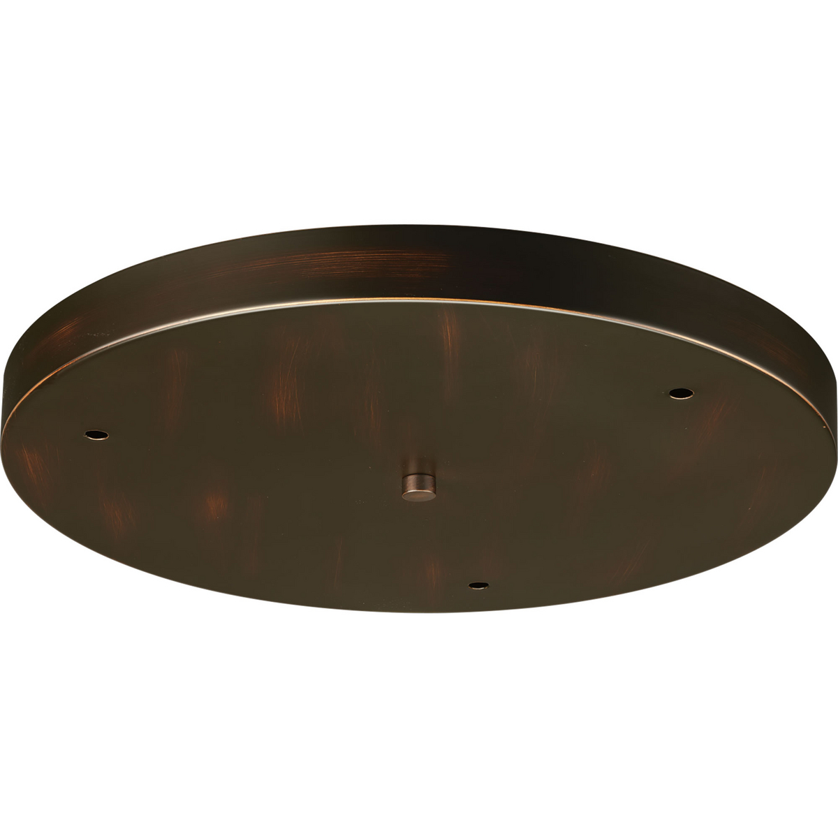 This round pendant accessory allows for the hanging of up to 3 pendants off of one outlet box. Pendants can be mounted staggered or in line. The maximum pendant width for three pendants is 9 inch each. Antique Bronze finish.