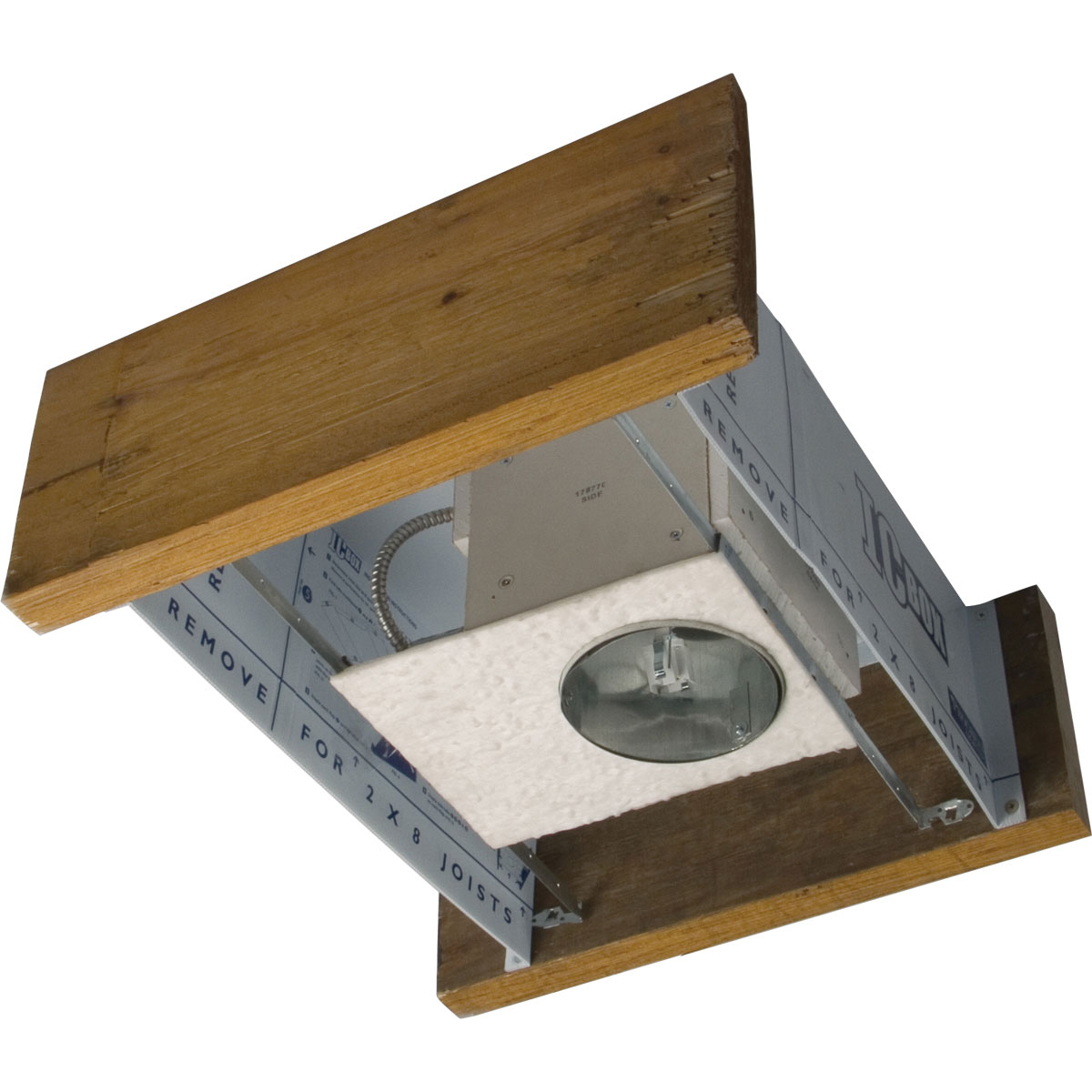 Recessed Enclosure accessory for Non-IC Housings in IC Applications. Used to create a barrier to prevent insulation from making contact with recessed fixtures.