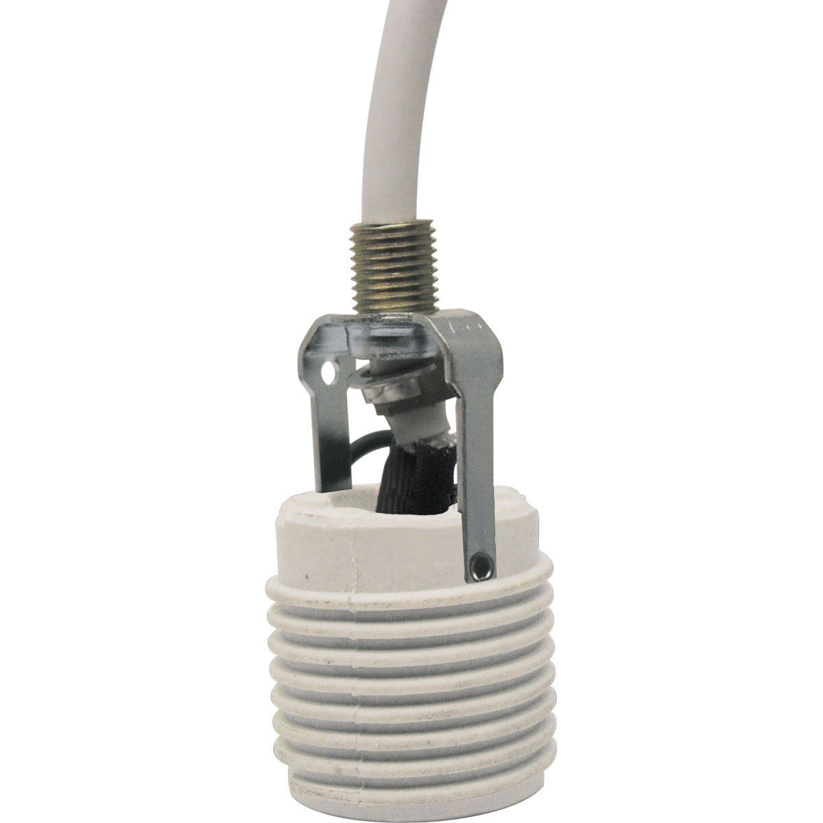 Cord extender for high ceilings is for use with P4401, P4402, P4403, P4406 and P5094. Provides additional length to cord-hung fixtures (only) for installations on high ceilings and in stairwells. Includes cord and socket.