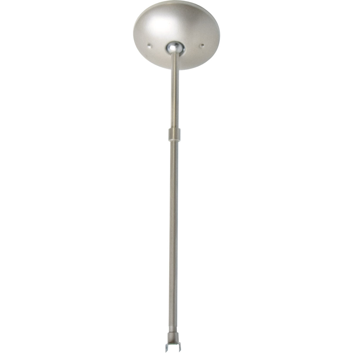 Pendant kit less power feed includes outlet box cover. Includes 6 in and 12 in stem lengths, and all necessary mounting hardware. Brushed Nickel finish.