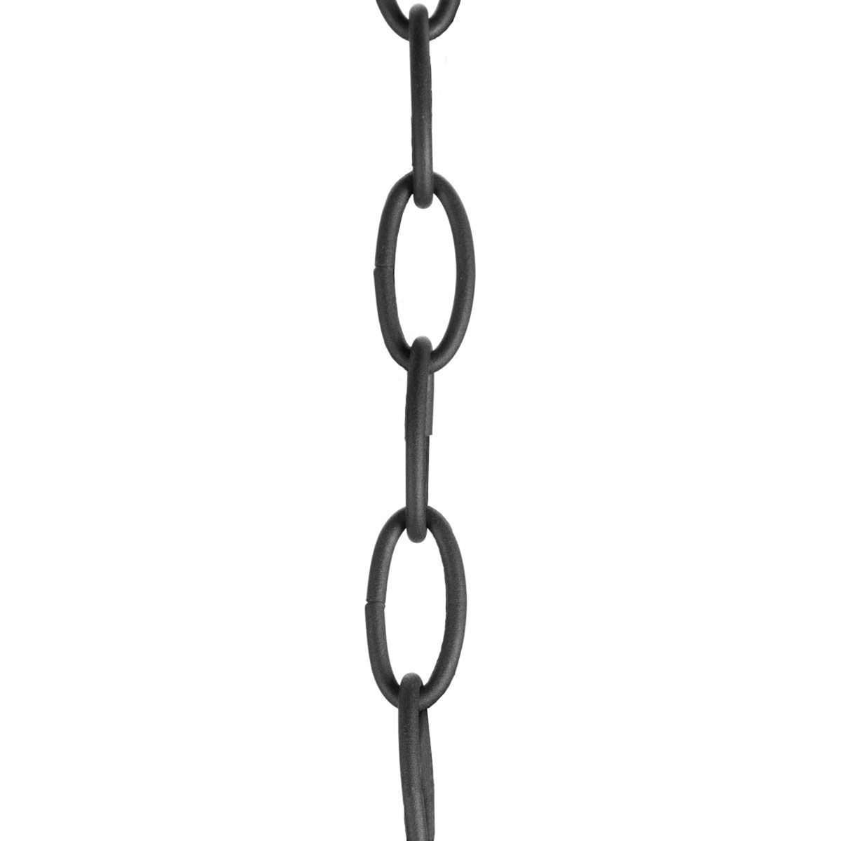 Ten feet of 9 gauge chain in Graphite finish. Solid chain permits installation of chain-hung fixtures on high ceilings. Maximum fixture weight 50 lbs.