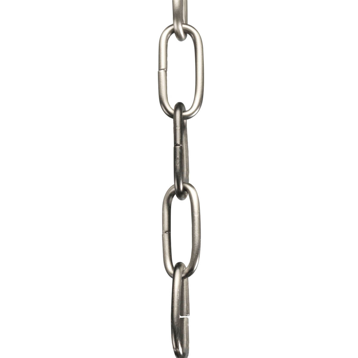 Ten feet of 9 gauge chain in Antique Nickel finish. Solid chain permits installation of chain-hung fixtures on high ceilings. Maximum fixture weight 50 lbs.