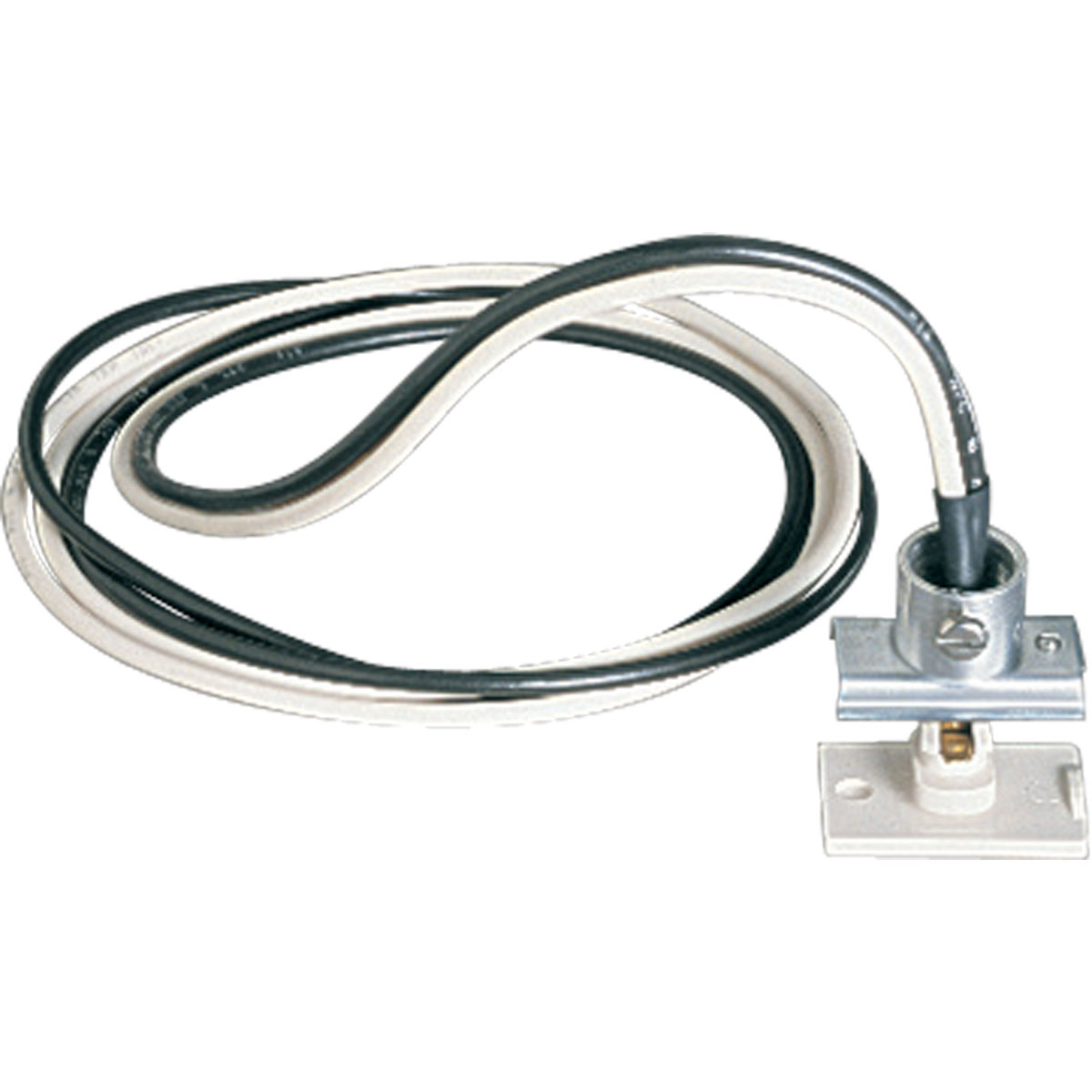 Anywhere Power Feed with 3/8 in Greenfield connector. Has 72 in of wire. Includes one P8717-01 dead end. White finish.
