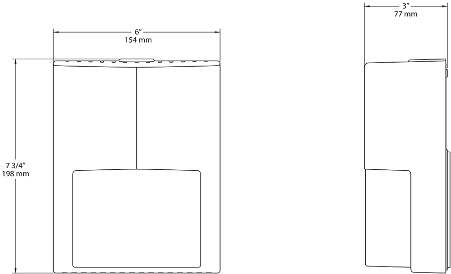 Entra 12W, 3000k, LED 277V Swivel Photocell Wallmount, White