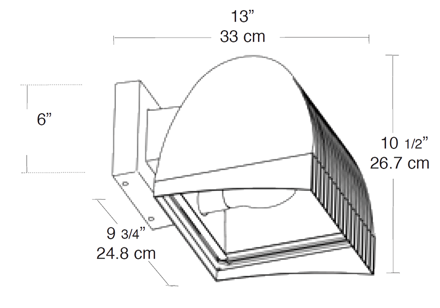 FlexFlood, 50W,Mh Qt HPF Wall mount with Lamp, White