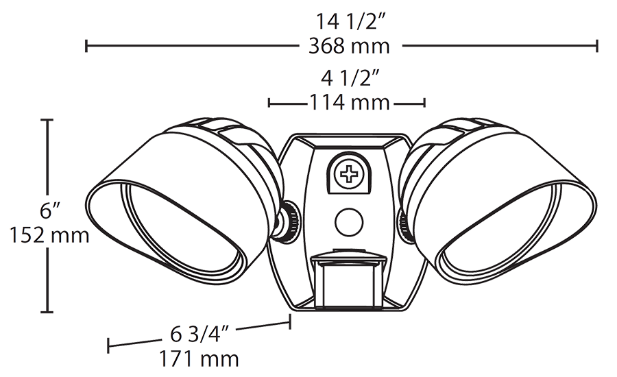 Smartbullet 2 X 12W, 4000k, LED 120V with Sms500 Cu4 Hood, Bronze