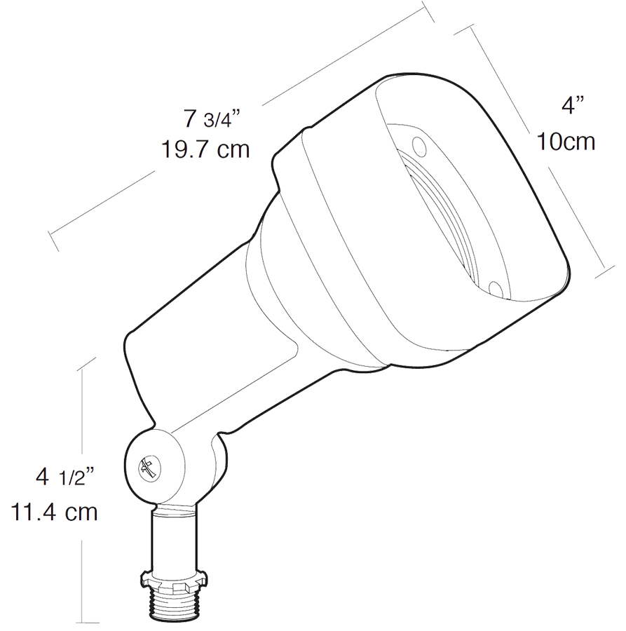 Flood, Par20 75W,Max, Black