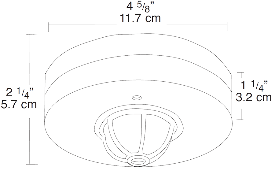 Occupancy Sensor 1500W,277V Ceiling, White