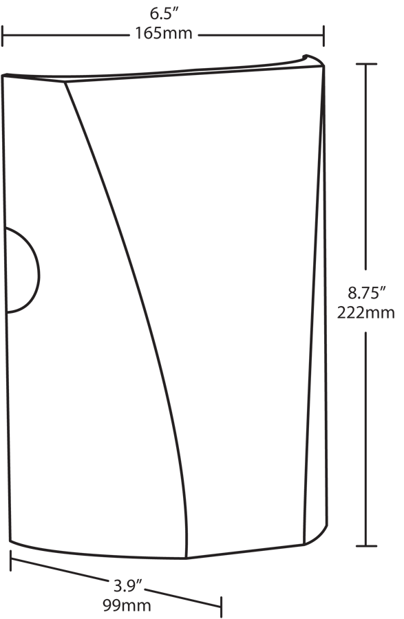 Slim 18W, 4000k, LED 277V photocell Wallmount, White