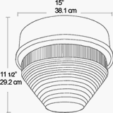 Vaporproof 100 Wall Bracket Less Globe