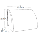 Wallpack 100W,Mh Qt HPF Full Cutoff with Lamp, Bronze
