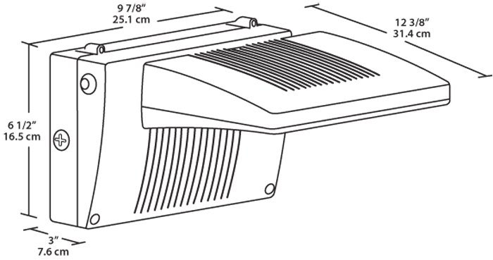 Lbackup WpLED 26W, 3000k, LED Cold  Battery back-up 120V/ 277V, White