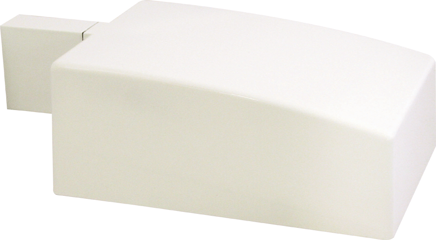 Aj Area Light 100W,Mh Qt HPF Arm mount with 120V photocell, White