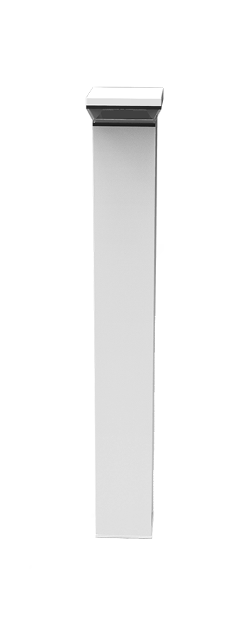 LED Square Bollard 42 Inch 18W, 5000k, White