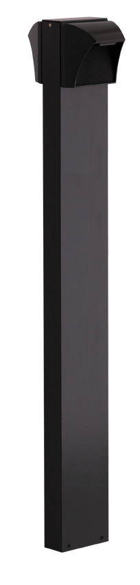 LED Bollard 42 Inch 2 X 5W, 4000k with 2 Square SLED, Bronze