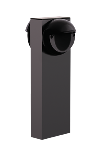 LED Bollard 18 Inch 2 X 5W, 3000k with 2 Round SLED, Bronze