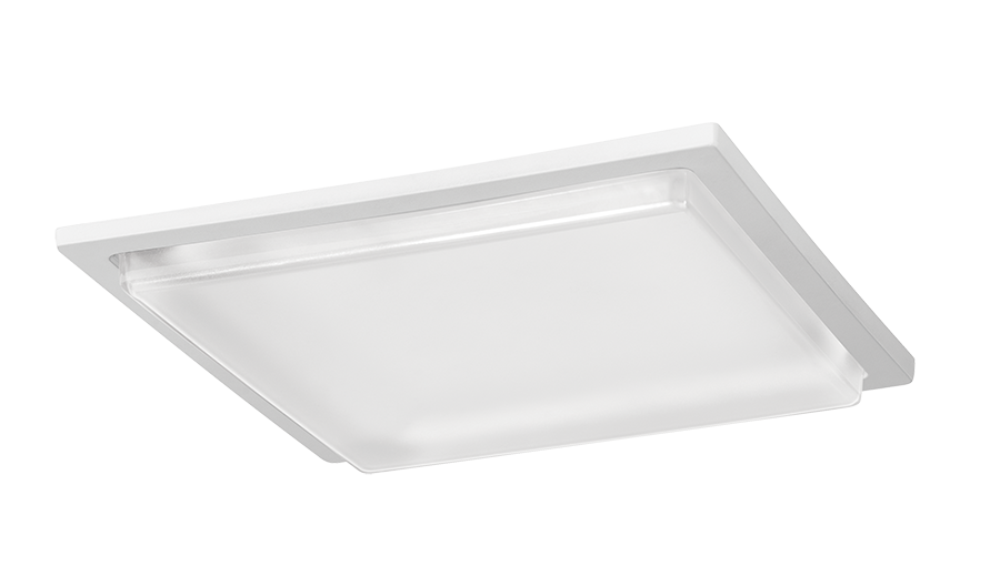 Drop Lens & Door Frame Kit with Screws Vandalprood LED, White