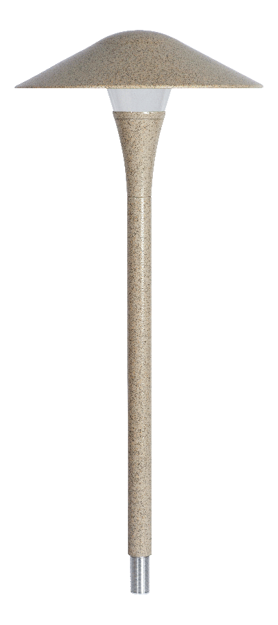 Fern Pagoda 1 Tier Shade 6W,12V Ac, 2700k, Spike8 Sand