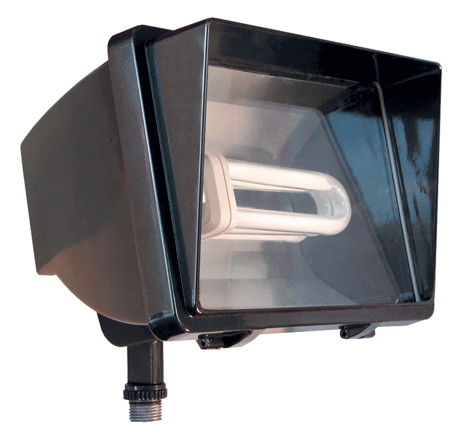 Future Flood, 32W,CFL 277V, Battery back-up, Bronze