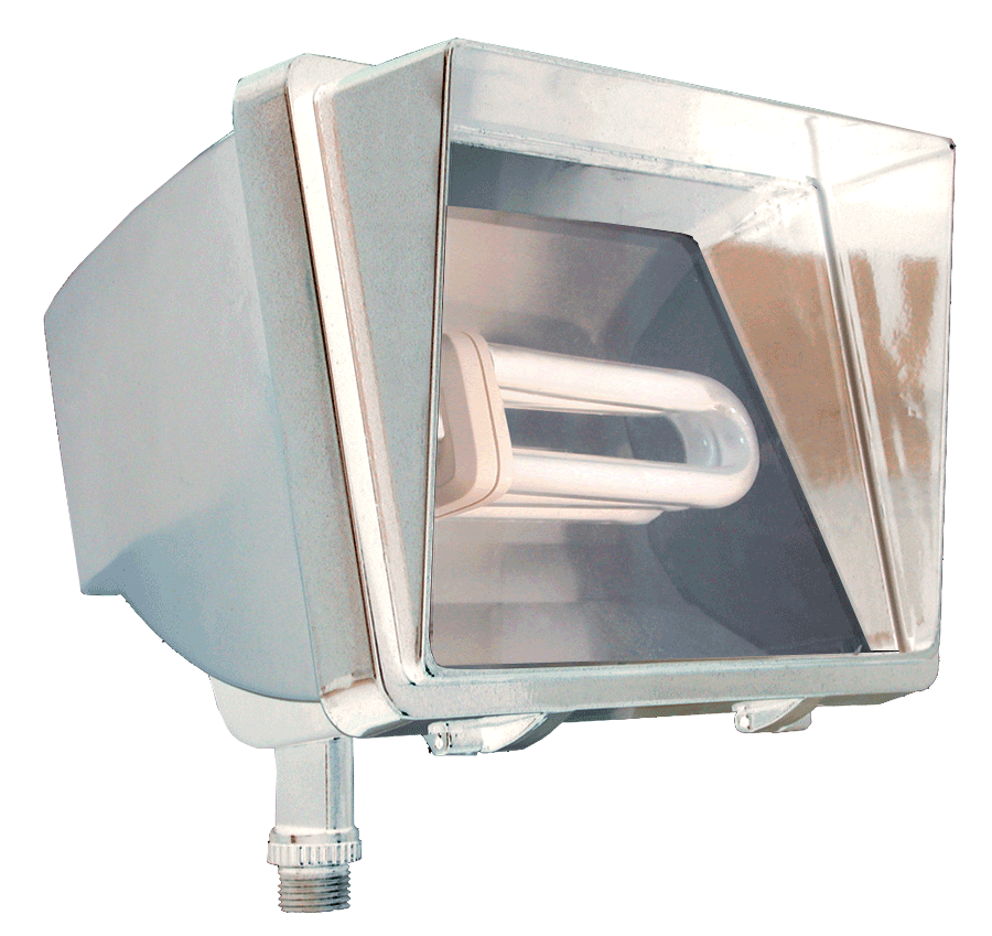 Future Flood, 26W,CFL 277V, Battery back-up, White