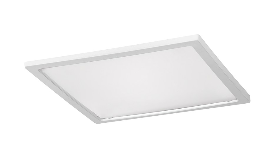 Flat Lens & Door Frame Kit with Screws Vandalprood LED, White