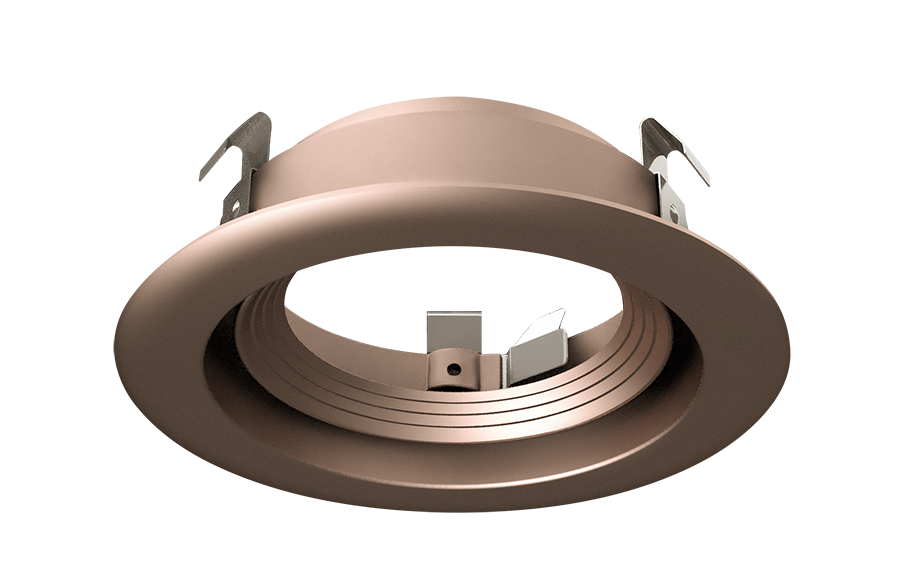 Halite 4 Inch Trim Round Adjustable , Copper