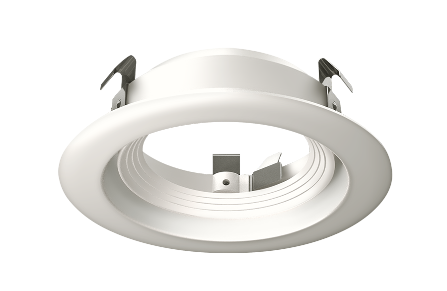 Halite 4 Inch Trim Round Adjustable Satin Nickel