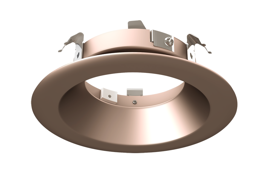 Halite 4 Inch Trim Round Down light , Copper