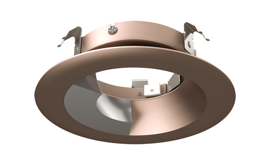 Halite 4 Inch Trim Round Wallwash , Copper