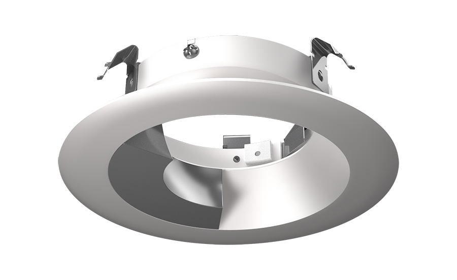 Halite 4 Inch Trim Round Wallwash Satin Nickel