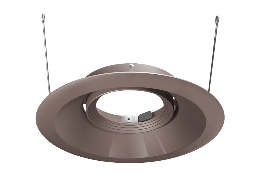 Halite 6 Inch Trim Round Adjustable Antique, Bronze