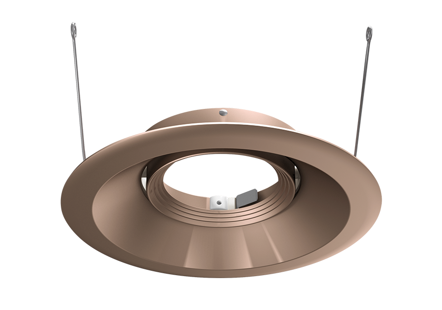 Halite 6 Inch Trim Round Adjustable , Copper