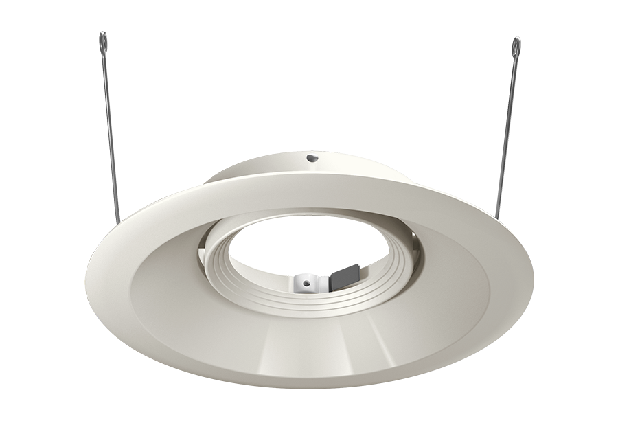 Halite 6 Inch Trim Round Adjustable Satin Nickel