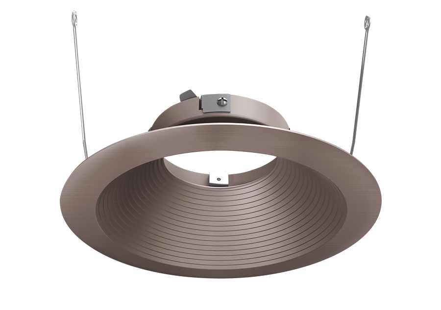 Halite 6 Inch Trim Round Baffle Antique, Bronze