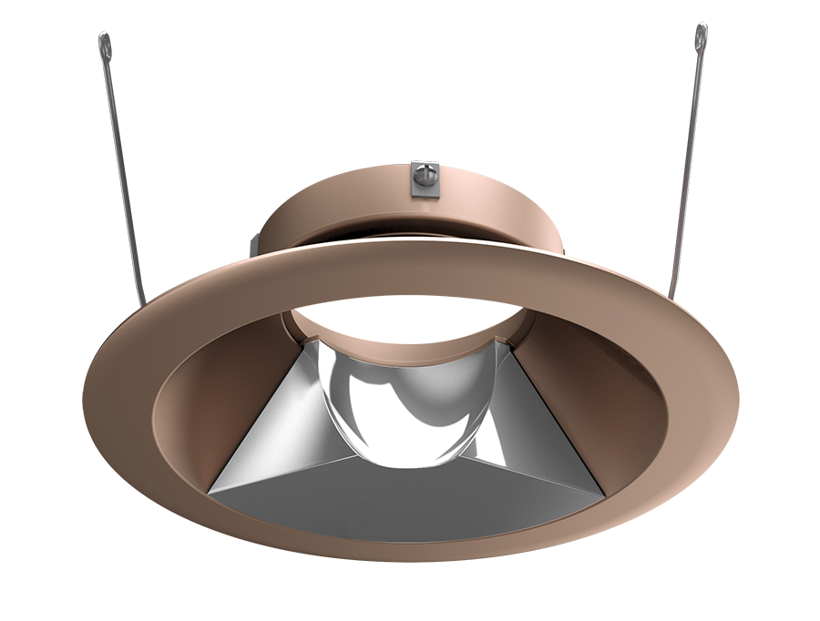 Halite 6 Inch Trim Round Wallwash , Copper