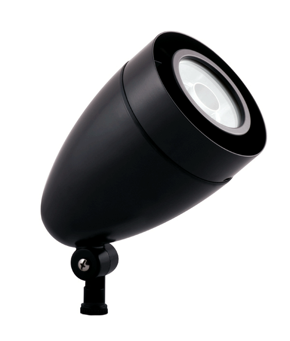 LFlood, 13W, 4000k, LED Spot Bullet With Hood & Lens, Black