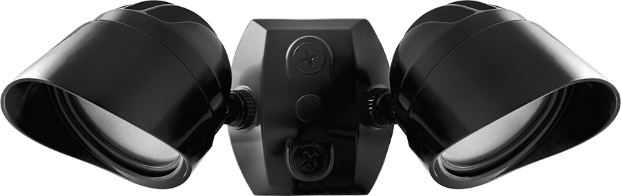 Bullet Flood, Kit 2 X 12W, 5000k, LED 120V with Cu4 & Hood, Black